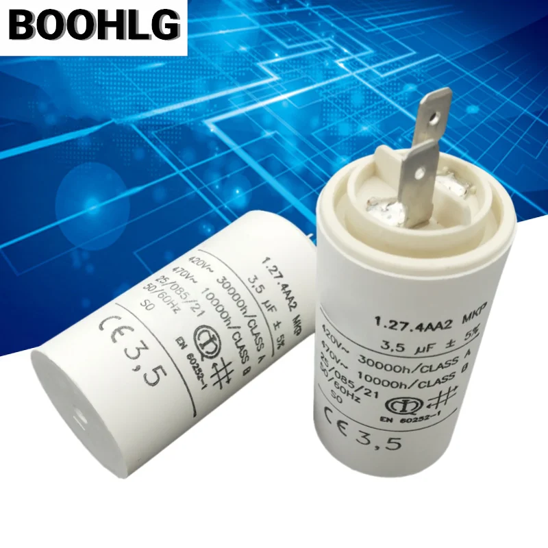 1 шт. 1.27.4AA2 MKP 3,5 мкФ пусковой конденсатор
1 шт. 1.27.4AA2 MKP 3,5 мкФ пусковой конденсатор