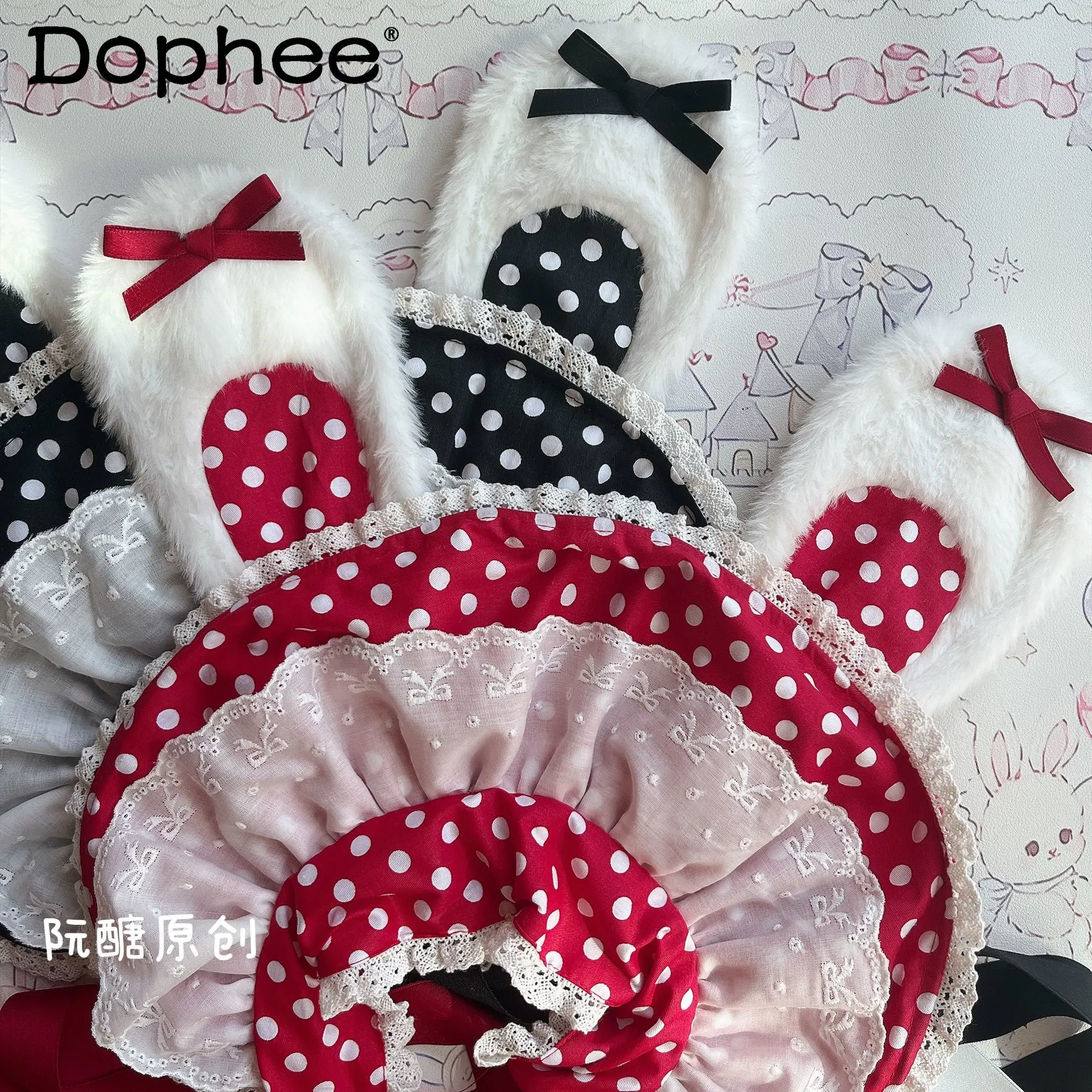 Японский оригинальный Лолита мультфильм заячьи уши BNT капот в горошек милый бант для девочек кружевной аксессуар для волос
Японский оригинальный Лолита мультфильм заячьи уши BNT капот в горошек милый бант для девочек кружевной аксессуар для волос