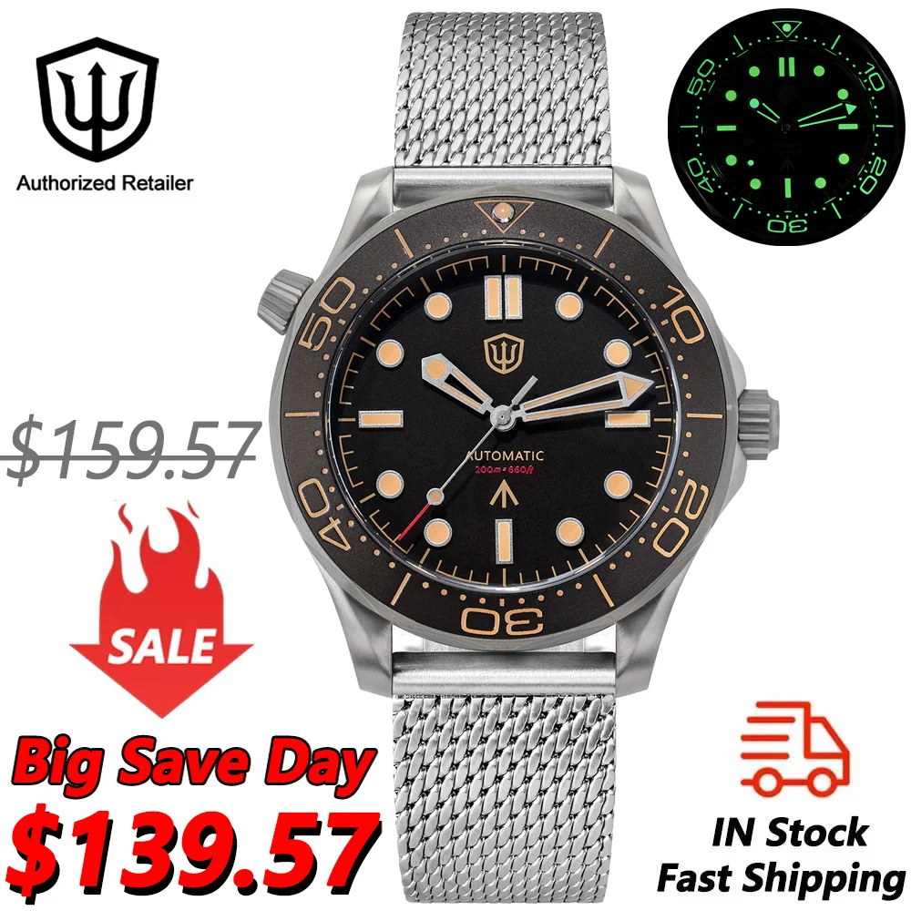 Watchdives WD007 Automatic Diver Watch NH35/NH38 Movement C3 Luminous Domed Sapphire Crystal Watches 007 NTTD Style Wristwatch
Watchdives WD007 Automatic Diver Watch NH35/NH38 Movement C3 Luminous Domed Sapphire Crystal Watches 007 NTTD Style Wristwatch