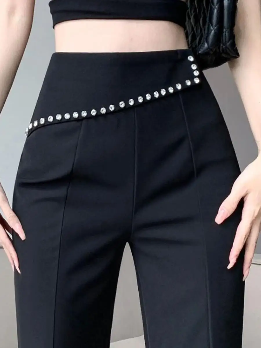 Spring Summer High Waist Slimming Thin Bla Suit Pants Women's Small Size Micro Flared Pants Long Pants Faionable Casual T...
Spring Summer High Waist Slimming Thin Bla Suit Pants Women's Small Size Micro Flared Pants Long Pants Faionable Casual T...