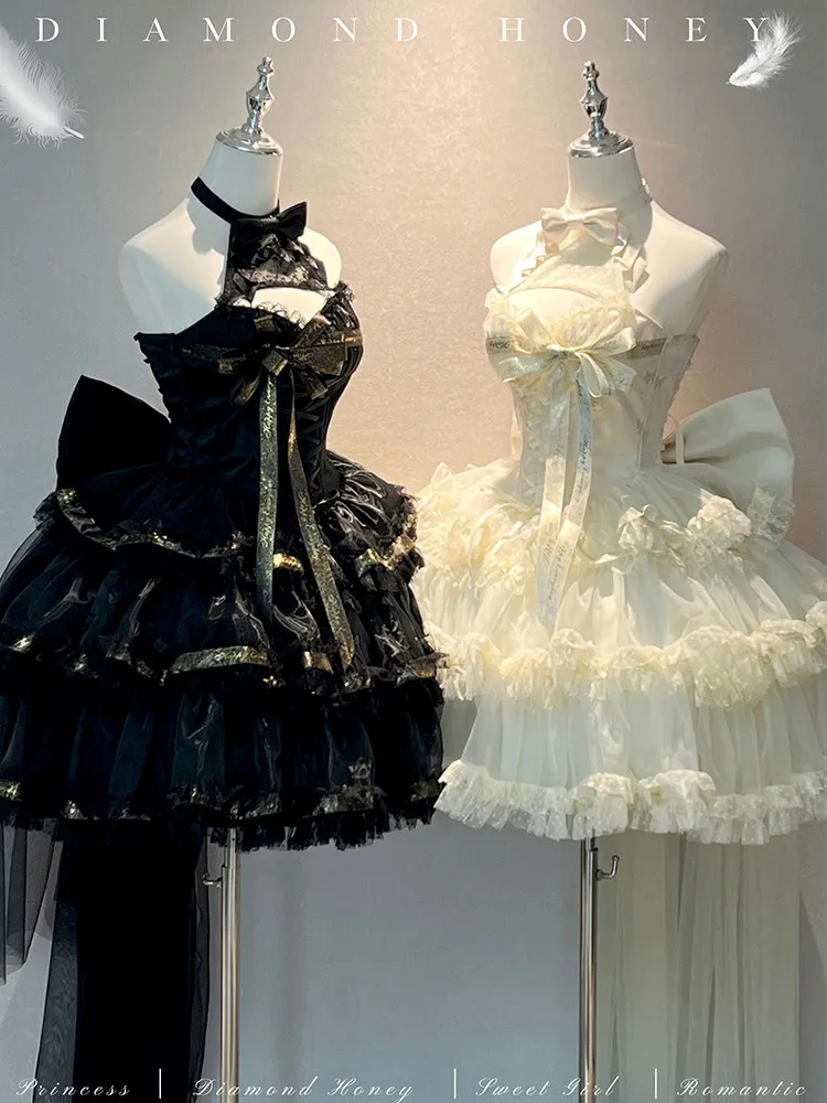 Роскошный стиль, романтическая атмосфера, лента, бретелька на шее, утягивающее платье Лолиты, пышное платье принцессы, черное платье Лолиты
Роскошный стиль, романтическая атмосфера, лента, бретелька на шее, утягивающее платье Лолиты, пышное платье принцессы, черное платье Лолиты