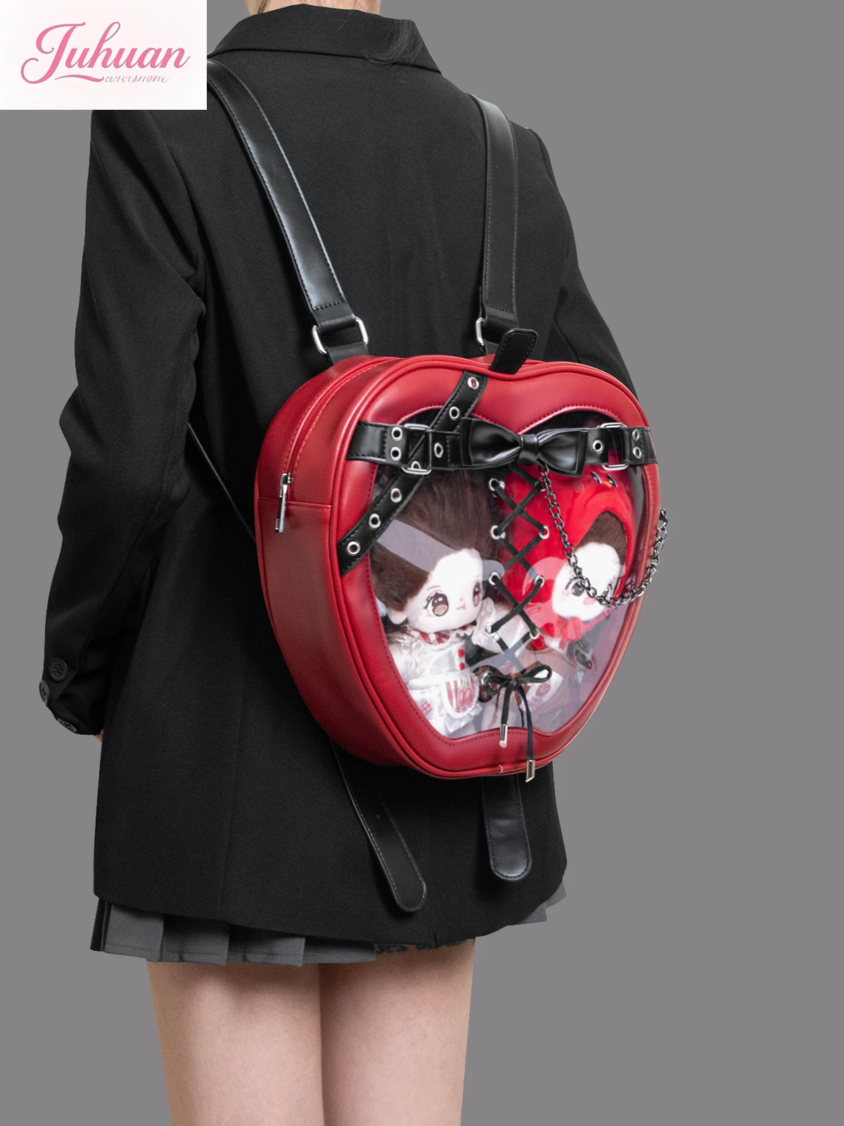 Original Dark Belt Chain Apple Shoulder Bag Personalized Goth Strap Bow Backpack Women Two-dimensional Comic Exhibition Ltabag
Original Dark Belt Chain Apple Shoulder Bag Personalized Goth Strap Bow Backpack Women Two-dimensional Comic Exhibition Ltabag