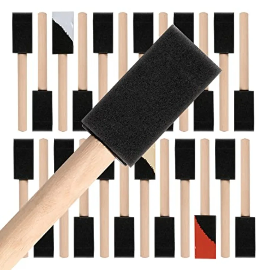Paint, Poly Paint es 1 Inch 24 Pack, Small Paint Sponge Brushes for Painting and Cleaning
Paint, Poly Paint es 1 Inch 24 Pack, Small Paint Sponge Brushes for Painting and Cleaning