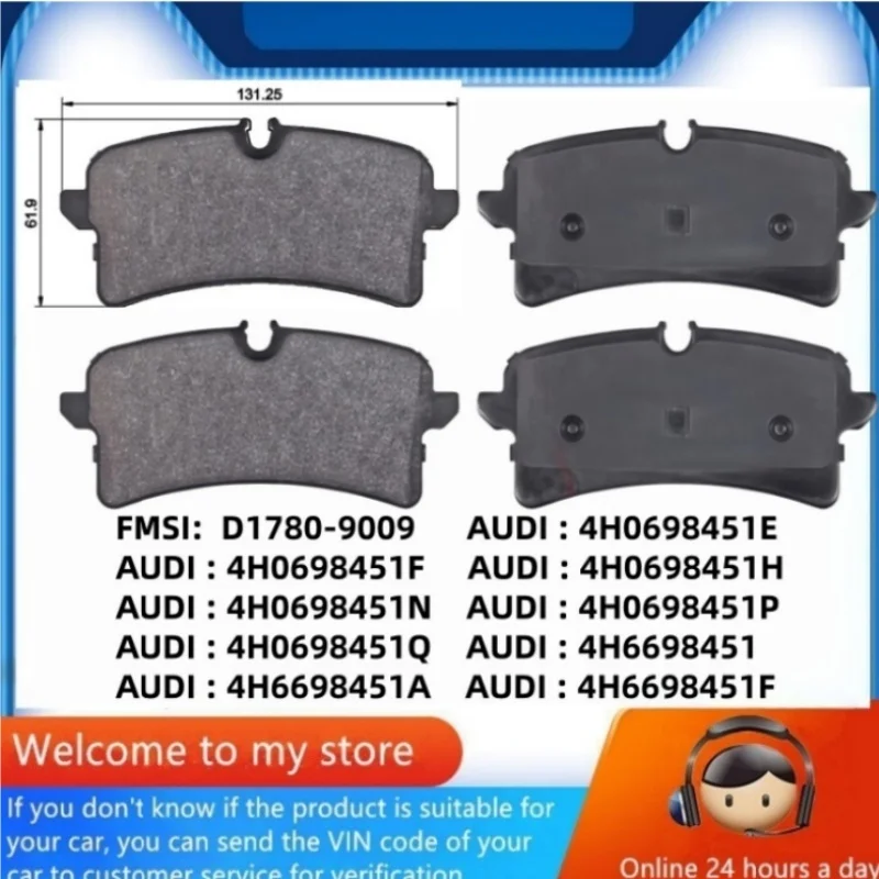 Для Audi A8L S8 (D4/4H) RS6 (C7/4G5/4GD) RS7 (4GA/4GF) задние тормозные колодки/автозапчасти-22040
Для Audi A8L S8 (D4/4H) RS6 (C7/4G5/4GD) RS7 (4GA/4GF) задние тормозные колодки/автозапчасти-22040