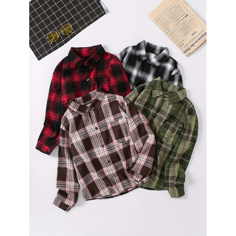 Boys Plaid Shirt Checkered Male Children's Clothing Non-Shrinking Other Fabric Composition Winter Season Unisex Other Style
Boys Plaid Shirt Checkered Male Children's Clothing Non-Shrinking Other Fabric Composition Winter Season Unisex Other Style