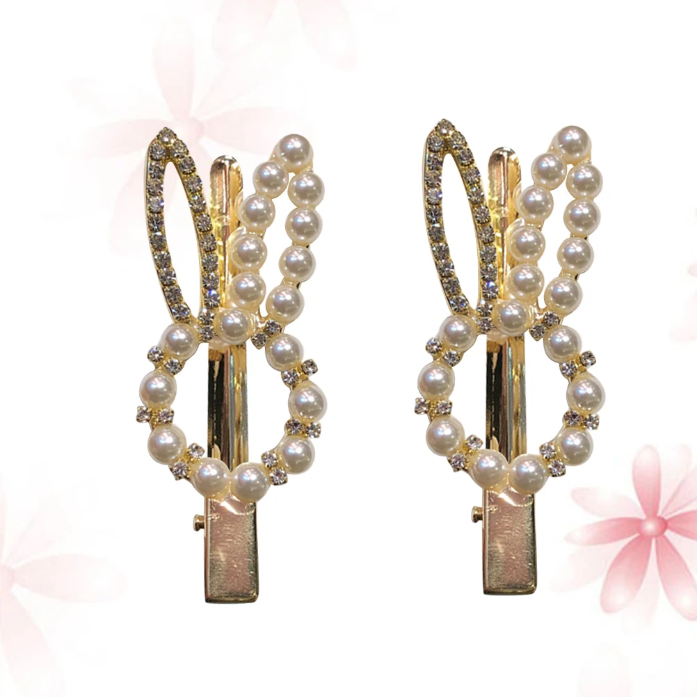 2 pcs Pearl Rabbit Shaped Hair Clips Fashion Barrettes Hair Pins Elegant Accessories Girls Decor Wedding Party Everyday Use
2 pcs Pearl Rabbit Shaped Hair Clips Fashion Barrettes Hair Pins Elegant Accessories Girls Decor Wedding Party Everyday Use