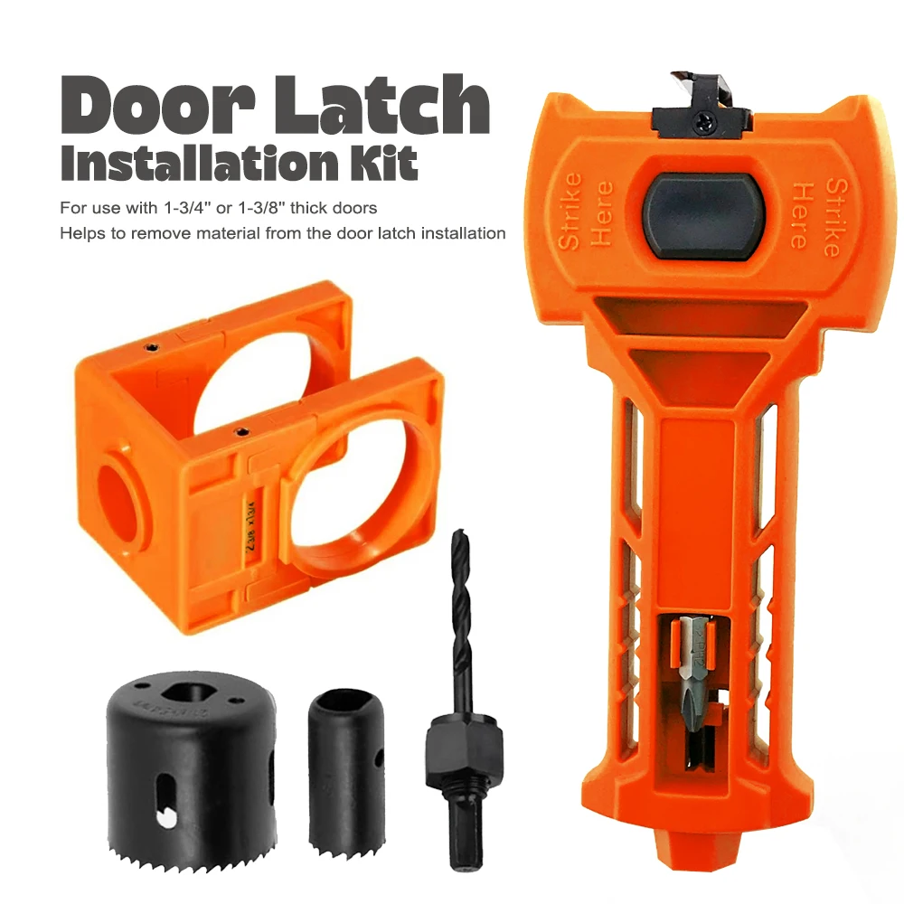 Ball Lock Hole Opener+Door Latch Installation Kit for Remove Material Accurate Scoring and Chiseling Door Installation Kit
Ball Lock Hole Opener+Door Latch Installation Kit for Remove Material Accurate Scoring and Chiseling Door Installation Kit