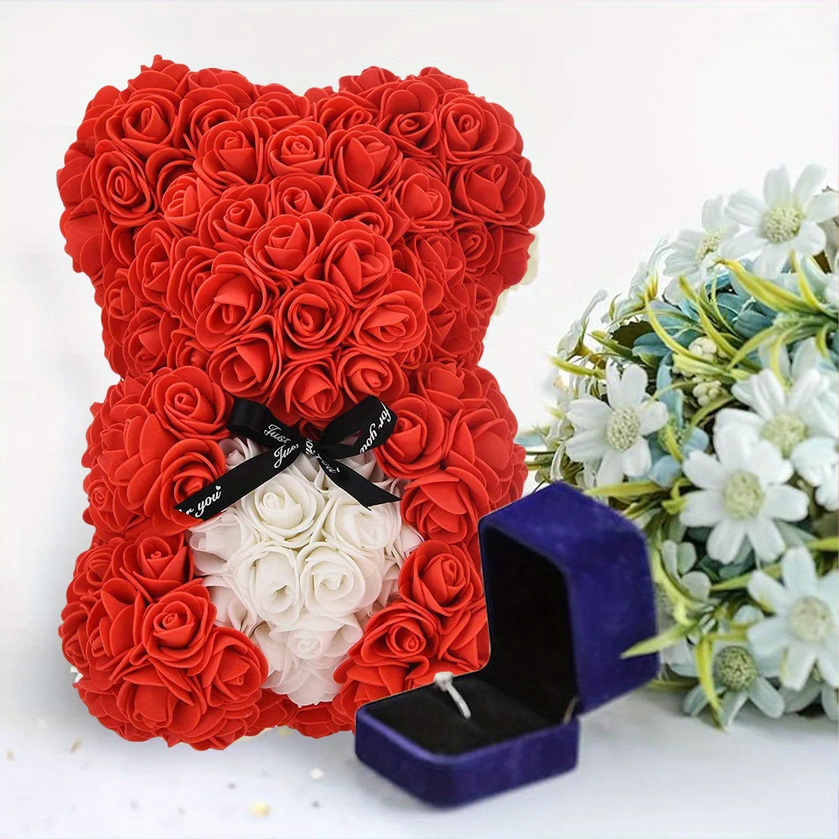 Valentines Day Gifts for Her, Rose Bear Rose Teddy Bear -9.2 Inch Artificial Rose Flower Bear, Gift for Valentines Day,
Valentines Day Gifts for Her, Rose Bear Rose Teddy Bear -9.2 Inch Artificial Rose Flower Bear, Gift for Valentines Day,