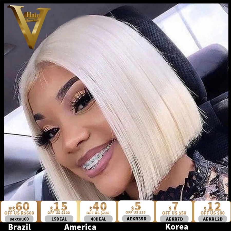 Platinum Blonde Short Bob Lace Front Human Hair Wigs For Women Straight White 60 Colored Human Hair Wigs Transparent Lace Wigs
Platinum Blonde Short Bob Lace Front Human Hair Wigs For Women Straight White 60 Colored Human Hair Wigs Transparent Lace Wigs