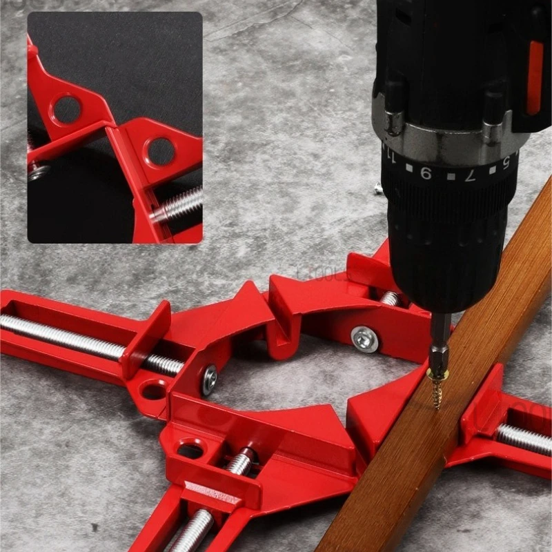 Угловой фиксатор для деревообрабатывающей рамы, точный 90-градусный зажим, способный из сращивания, универсальный зажимной фиксирующий инструмент из алюминиевого сплава
Угловой фиксатор для деревообрабатывающей рамы, точный 90-градусный зажим, способный из сращивания, универсальный зажимной фиксирующий инструмент из алюминиевого сплава