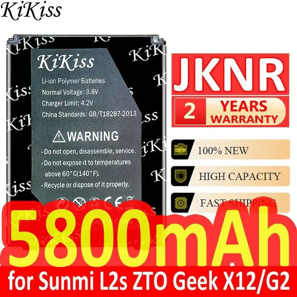 Jknr For Sunmi L2s Zto Geek X12 G2 Pda Data Terminal Lightweight 5800mAh Handheld Data Terminal Battery
Jknr For Sunmi L2s Zto Geek X12 G2 Pda Data Terminal Lightweight 5800mAh Handheld Data Terminal Battery