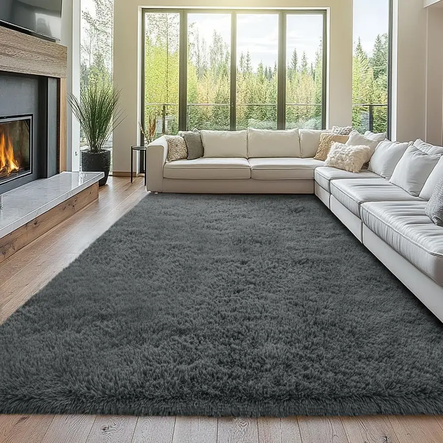 8x10 Area Rug Living Room Shag Grey Area Rugs for Bedroom Large Plush Soft Gray Rugs for Living Room Fuzzy Modern Carpets for Be
8x10 Area Rug Living Room Shag Grey Area Rugs for Bedroom Large Plush Soft Gray Rugs for Living Room Fuzzy Modern Carpets for Be