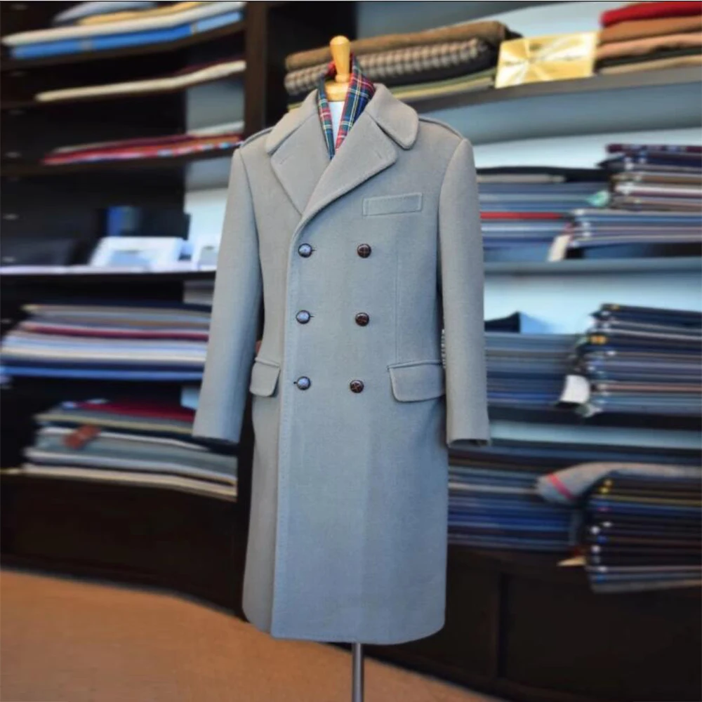 Vintage 50s Men's Suit Jacket 1 Piece Tweed Woolen Blend Trench Coat Long Custom Made Double Breasted Overcoat Plus Size Blazers
Vintage 50s Men's Suit Jacket 1 Piece Tweed Woolen Blend Trench Coat Long Custom Made Double Breasted Overcoat Plus Size Blazers