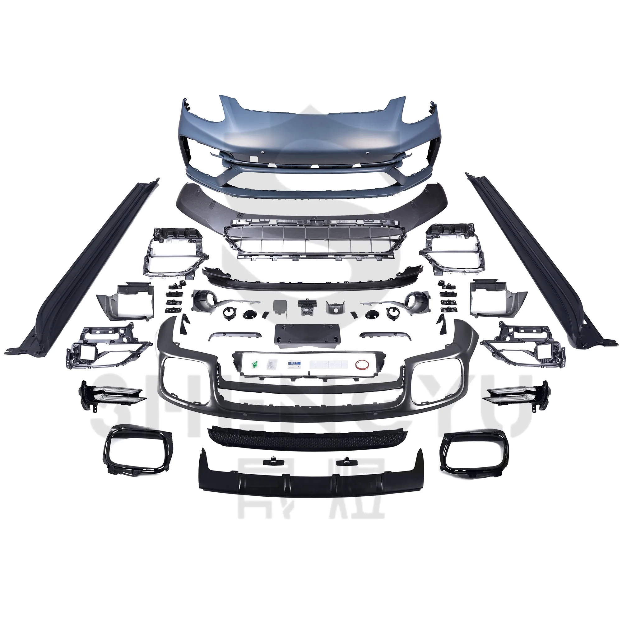 Front Bumper with Grille Auto Lamps Front Lip for Porsche Panamera 2020 Change to Turbo S Body Kit
Front Bumper with Grille Auto Lamps Front Lip for Porsche Panamera 2020 Change to Turbo S Body Kit
