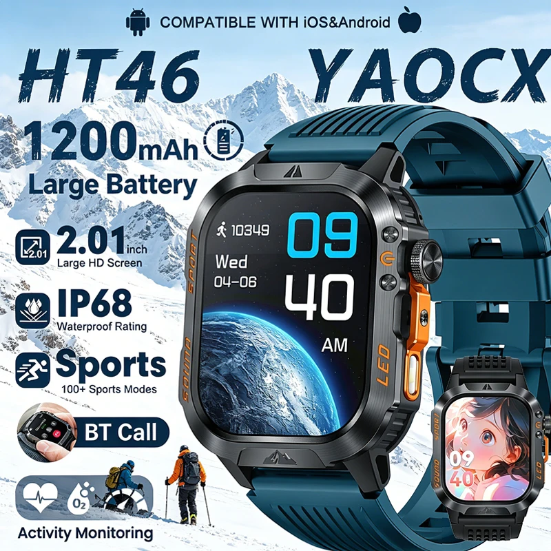 2026New 1200MAH Large Capacity Battery Sports Watch Equipped with 2.01-inch HD Large Screen 100+Sports Modes BT Call Smart Watch
2026New 1200MAH Large Capacity Battery Sports Watch Equipped with 2.01-inch HD Large Screen 100+Sports Modes BT Call Smart Watch