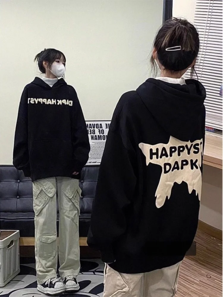 Зимняя шикарная толстовка большого размера, женское свободное пальто Thiened Fce Lazy Coat, длинное пальто с капюшоном и принтом в американском стиле ретро
Зимняя шикарная толстовка большого размера, женское свободное пальто Thiened Fce Lazy Coat, длинное пальто с капюшоном и принтом в американском стиле ретро