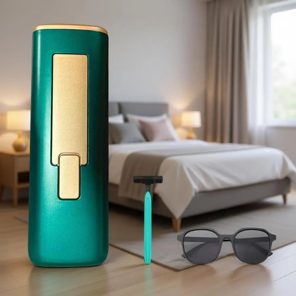 Laser Hair Removal Device for Face and Body, Hair Reduction with Ice-Cooling for Women and Men
Laser Hair Removal Device for Face and Body, Hair Reduction with Ice-Cooling for Women and Men