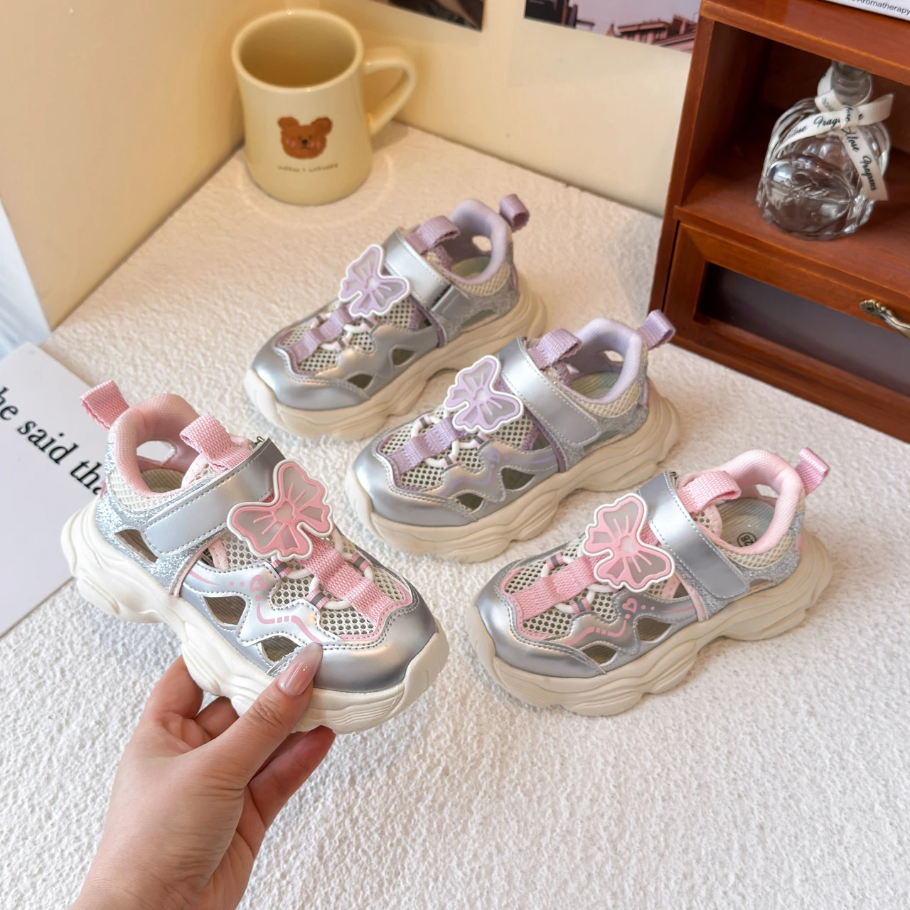 YUYIN 2026 Summer New Non-Slip Children's Sandals Fashionable Bow Mesh Breathable Girls' Casual Shoes Comfortable and Soft
YUYIN 2026 Summer New Non-Slip Children's Sandals Fashionable Bow Mesh Breathable Girls' Casual Shoes Comfortable and Soft