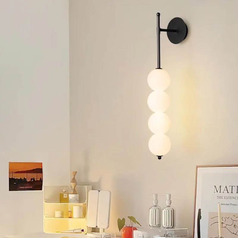 Creative LED Bedroom Wall Lamp Wall Sconce Acrylic ball Indoor Lighting for Living Room Corridor sofa background Light Fixture
Creative LED Bedroom Wall Lamp Wall Sconce Acrylic ball Indoor Lighting for Living Room Corridor sofa background Light Fixture