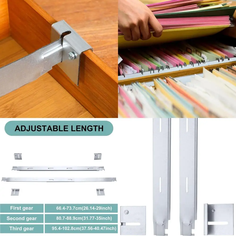 Adjustable Cabinet Rails, Metal Dividers for 26-40.5 Cabinets, Silver Storage Solution
Adjustable Cabinet Rails, Metal Dividers for 26-40.5 Cabinets, Silver Storage Solution