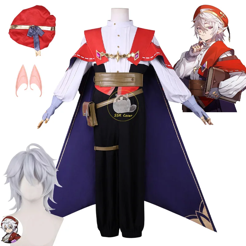 Game Anime Enzo Cosplay Costumes Wig Roco Kingdom Cosplay Enzo Uniform Role Clothes Hat Earrings Halloween Clothes for Men
Game Anime Enzo Cosplay Costumes Wig Roco Kingdom Cosplay Enzo Uniform Role Clothes Hat Earrings Halloween Clothes for Men
