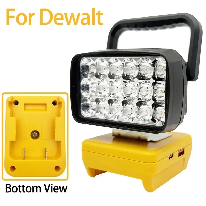 Lithium Battery Handheld Light Suitable for Makita/Dewalt/Milwaukee USB Interface Spotlight Portable LED Emergency Work Light
Lithium Battery Handheld Light Suitable for Makita/Dewalt/Milwaukee USB Interface Spotlight Portable LED Emergency Work Light