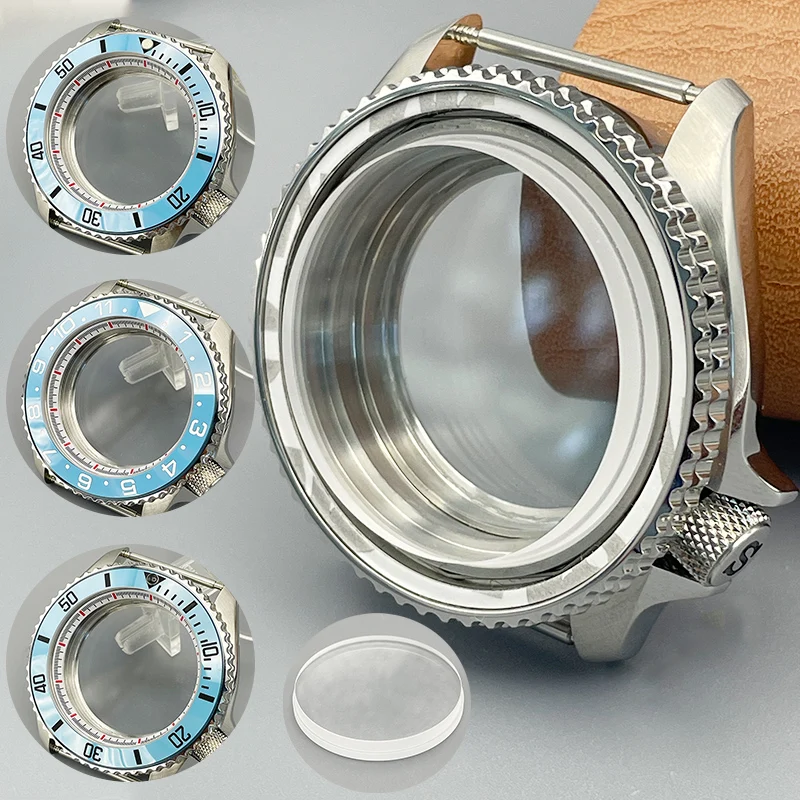 42mm SKX007 Watch Case NH35 Case with Flat Double Sapphire Glass Curved Ceramic Bezel Insert For NH35 NH36 4R 6R 7S Movement
42mm SKX007 Watch Case NH35 Case with Flat Double Sapphire Glass Curved Ceramic Bezel Insert For NH35 NH36 4R 6R 7S Movement