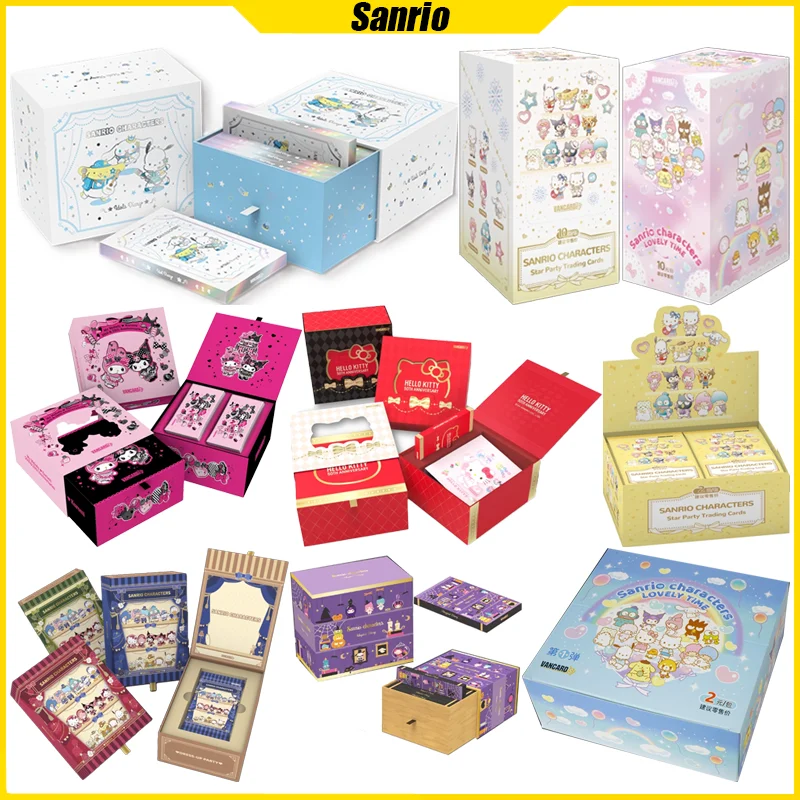 Карты VANCARD'S Sanrio My Melody Kuromi, посвященные 50-летию и 20-летию, коллекционные карты аниме, семейная коробка, игрушки, подарки на день рождения для девочек 
Карты VANCARD'S Sanrio My Melody Kuromi, посвященные 50-летию и 20-летию, коллекционные карты аниме, семейная коробка, игрушки, подарки на день рождения для девочек