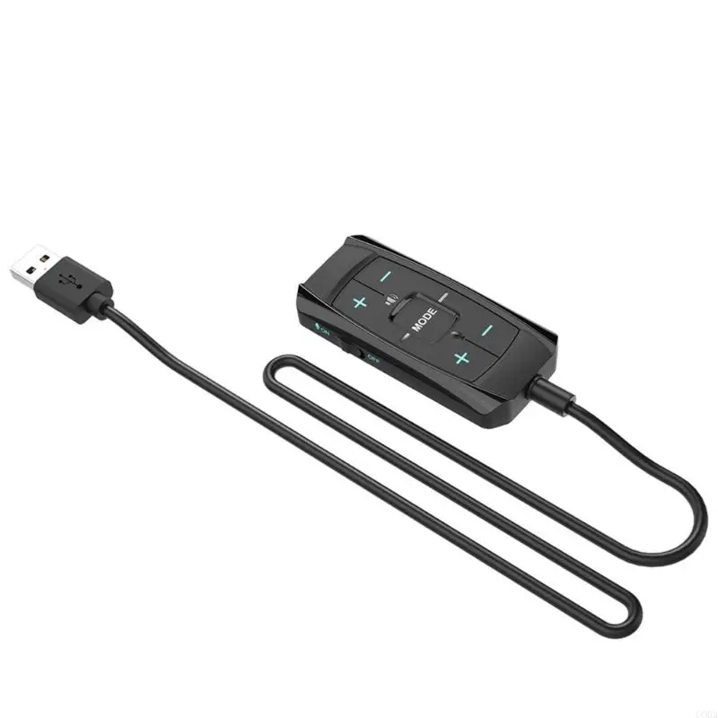 USB Sound Adapter External Sound Card with 7.1 Surround Long Cable for PC Microphone Headsets Intuitive Auditory Controls
USB Sound Adapter External Sound Card with 7.1 Surround Long Cable for PC Microphone Headsets Intuitive Auditory Controls