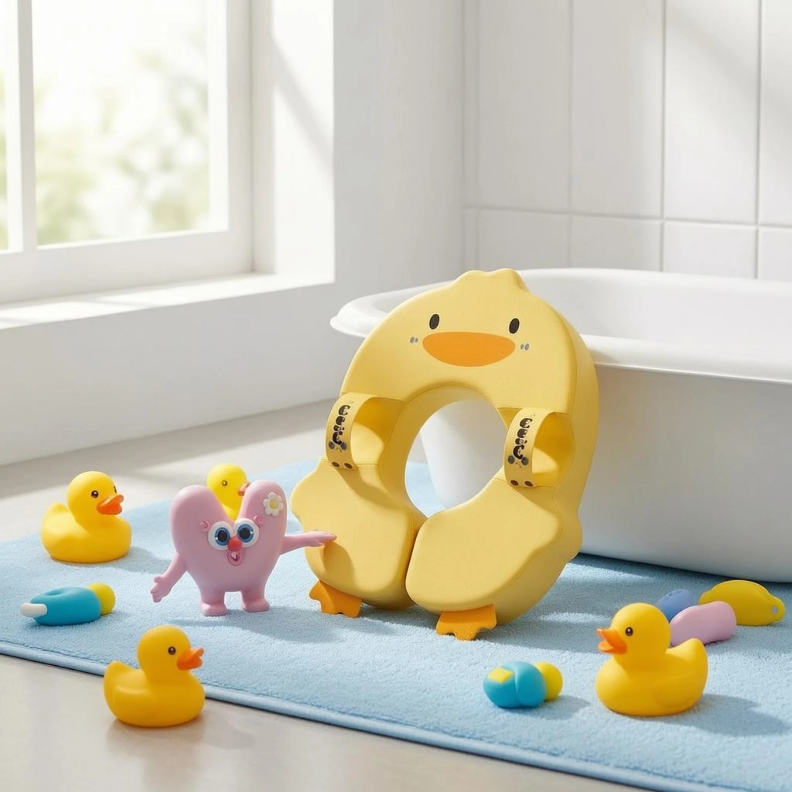 Duck-Shaped Baby Swim Float Adjustable Size Underarm Baby Swim Float Duck Floatie Tear Resistant Water Toy Confetti Inside
Duck-Shaped Baby Swim Float Adjustable Size Underarm Baby Swim Float Duck Floatie Tear Resistant Water Toy Confetti Inside