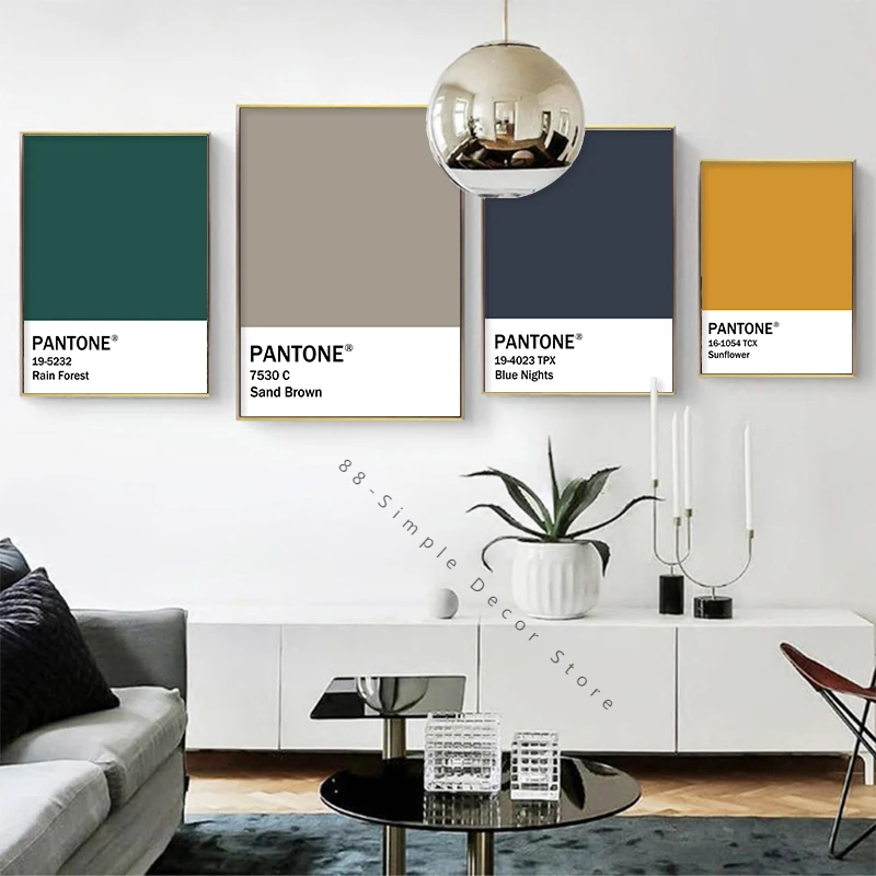 Pantone Color Wall Art Home Decor Pink Yellow Green Blue Modern Poster Print Canvas Painting Room Decoration Picture
Pantone Color Wall Art Home Decor Pink Yellow Green Blue Modern Poster Print Canvas Painting Room Decoration Picture