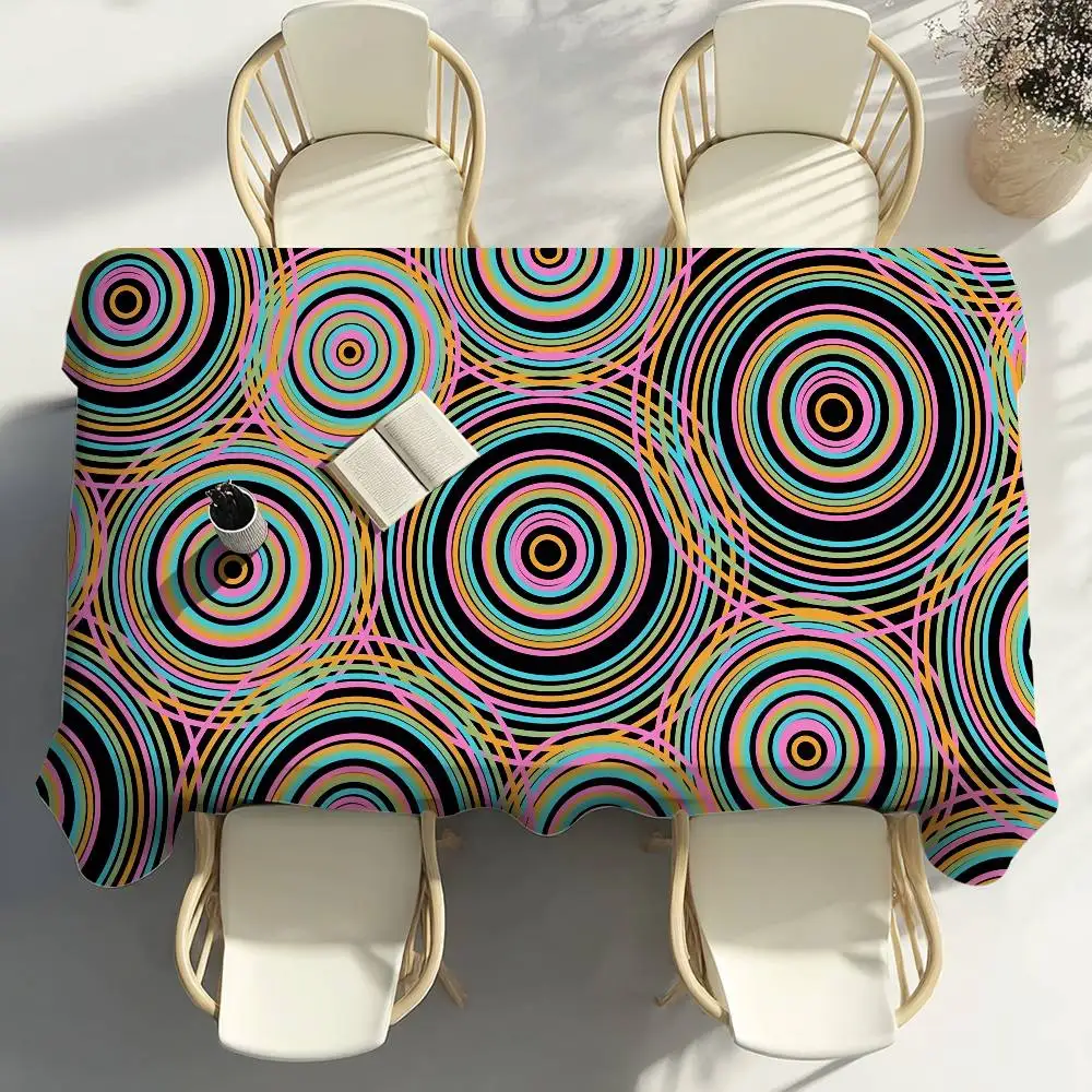 Circle Print Classic Table Cloth Home Party Picnic Dining Room Kitchen Patios Stain-Proof Polyester Table Cloth
Circle Print Classic Table Cloth Home Party Picnic Dining Room Kitchen Patios Stain-Proof Polyester Table Cloth