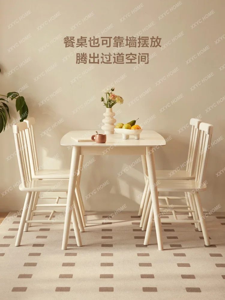 Cream Style Solid Wood Stone Plate Dining Table Rectangular Dining Table Home Table and Chair
Cream Style Solid Wood Stone Plate Dining Table Rectangular Dining Table Home Table and Chair