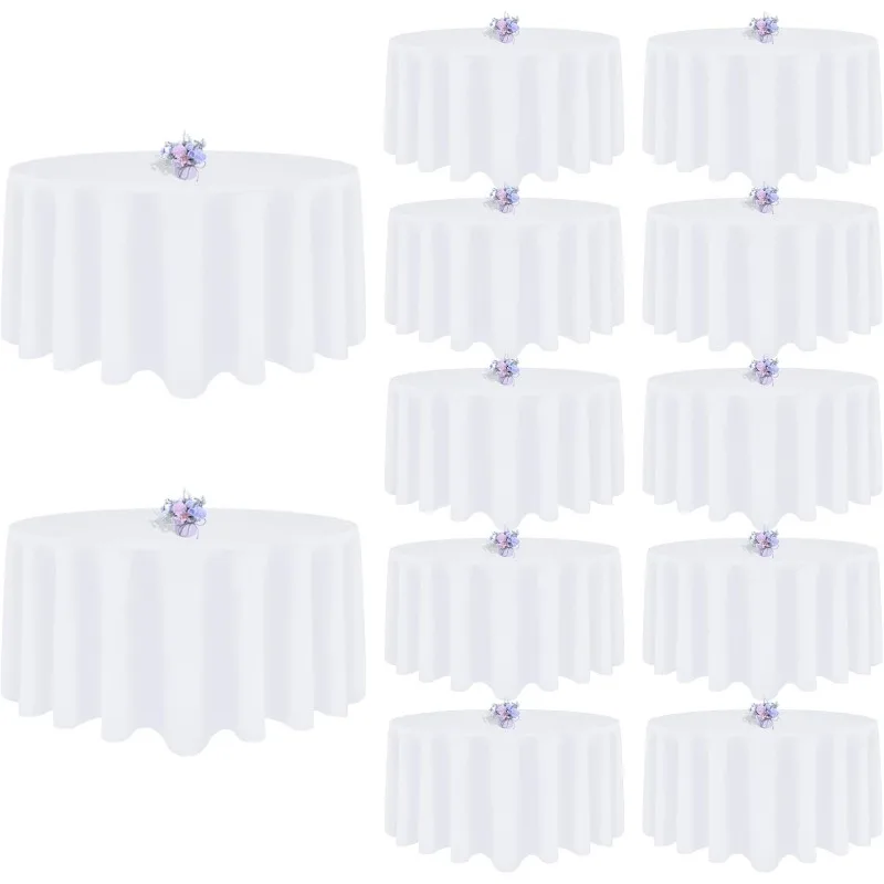 12 Pack White Round Tablecloth 90 Inch Round Table Cloth, Wrinkle Resistant and Washable Tablecloth Polyester Fabric Table Cloth
12 Pack White Round Tablecloth 90 Inch Round Table Cloth, Wrinkle Resistant and Washable Tablecloth Polyester Fabric Table Cloth