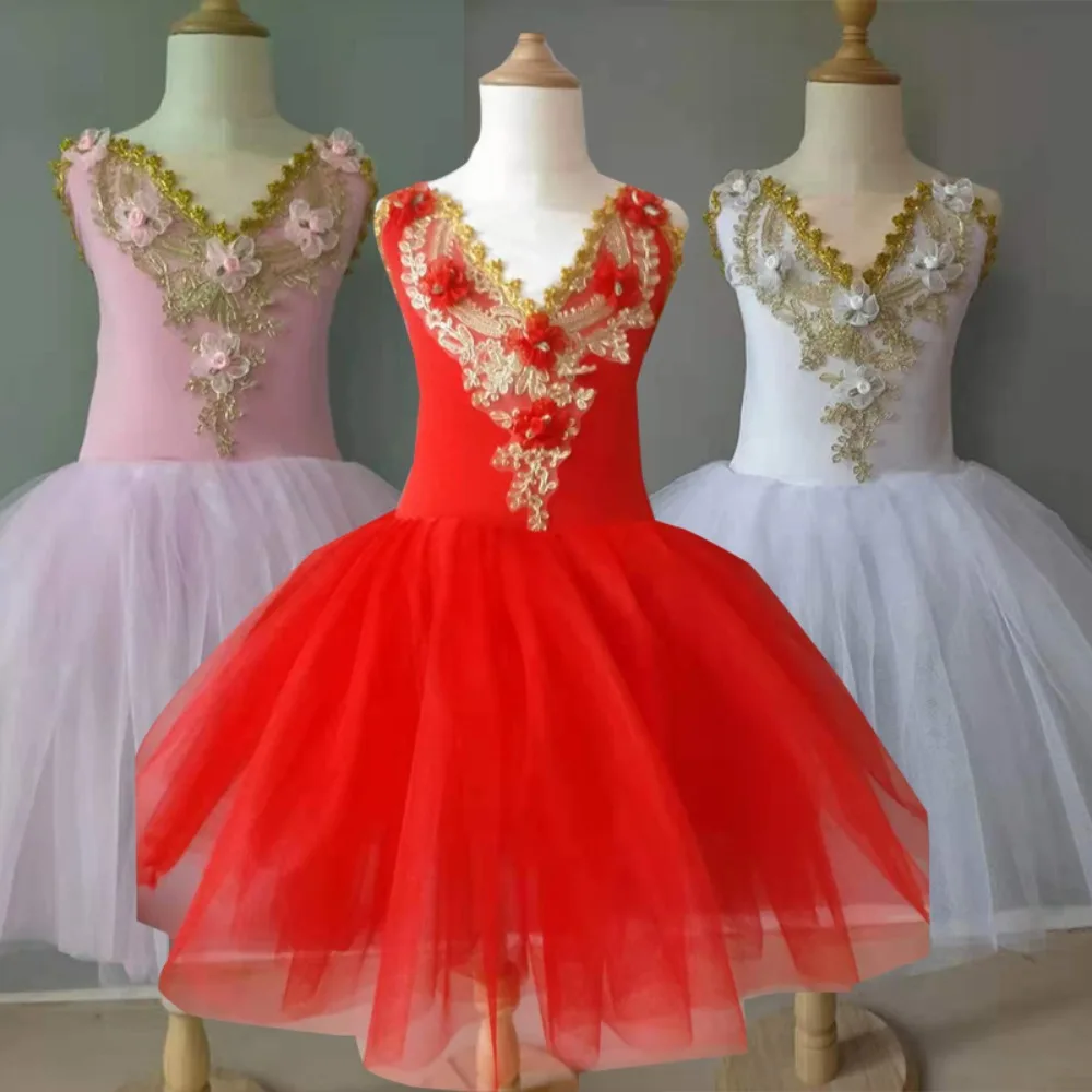 Ballet Tutu Dress Girls Dance Wear Stage Costumes Kids Clothes Performance Princess Fairy Children Clothing Elegant Summer
Ballet Tutu Dress Girls Dance Wear Stage Costumes Kids Clothes Performance Princess Fairy Children Clothing Elegant Summer