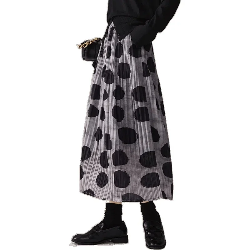 2026 Casual Loose Pleated Texture Elastic High Waist Midi Skirt Comfortable Fit Versatile Style Mid-Length Half Skirt
2026 Casual Loose Pleated Texture Elastic High Waist Midi Skirt Comfortable Fit Versatile Style Mid-Length Half Skirt