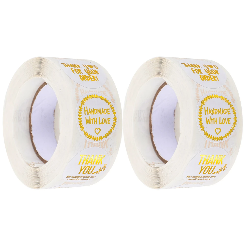 2pcs 2 Rolls Gold Foil Sealing Stickers Thank You Labels For Packaging Homemade Soap Baked Goods Wedding Bakery Business Gift
2pcs 2 Rolls Gold Foil Sealing Stickers Thank You Labels For Packaging Homemade Soap Baked Goods Wedding Bakery Business Gift