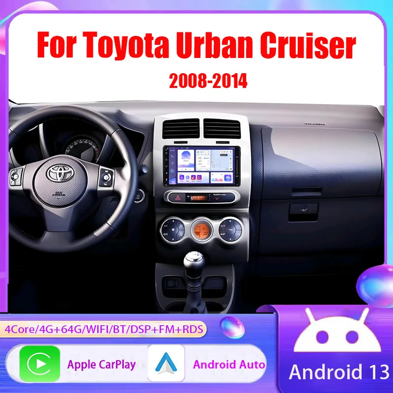 7'' Apple CarPlay Android Auto Head Unit FM GPS Navi BT Wireless Wifi Car Radio For Toyota Urban Cruiser 2008-2014
7'' Apple CarPlay Android Auto Head Unit FM GPS Navi BT Wireless Wifi Car Radio For Toyota Urban Cruiser 2008-2014