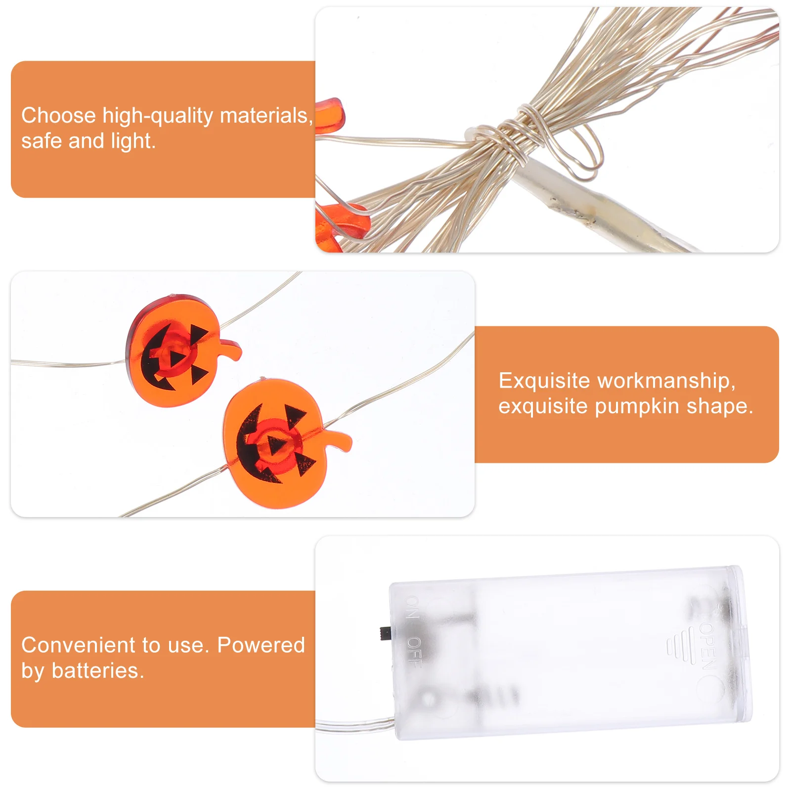 1Pcs Pumpkin LED String Light Halloween Decorative Lights Festival Party Ambiance Creative -Powered Ornament
1Pcs Pumpkin LED String Light Halloween Decorative Lights Festival Party Ambiance Creative -Powered Ornament