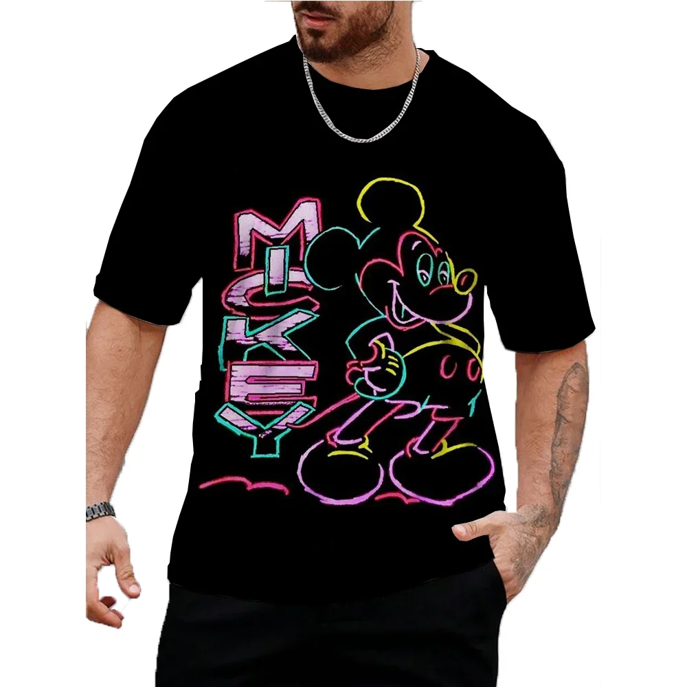 Summer Mens Casual T-shirts High Quality Disney Mickey Mouse Print Brand Tee Shirts Classic Male Daily Short Sleeve Cool Tops
Summer Mens Casual T-shirts High Quality Disney Mickey Mouse Print Brand Tee Shirts Classic Male Daily Short Sleeve Cool Tops