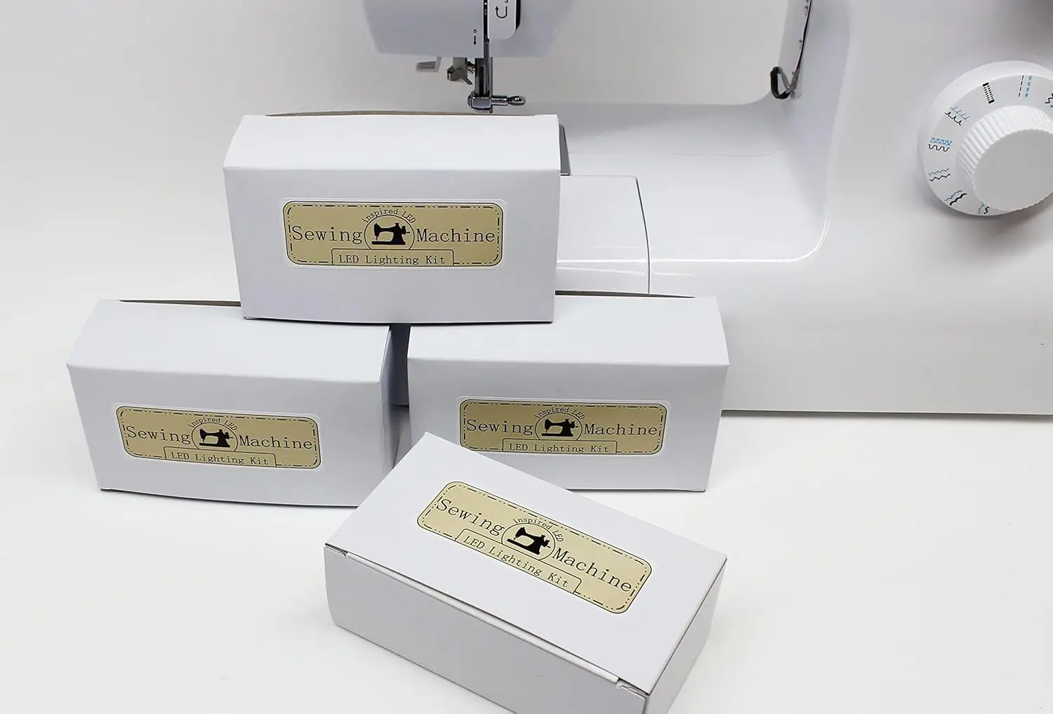 Sewing Machine Light | LED Lighting for Sewing Machines - 4 Pack (4 Individual Kits - Perfect for Gifting)
Sewing Machine Light | LED Lighting for Sewing Machines - 4 Pack (4 Individual Kits - Perfect for Gifting)