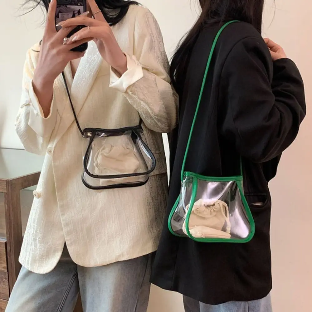 Fashion 2 in 1 Clear Crossbody Bag Waterproof Portable shoulder bag Casual PVC Women's Bag travel
Fashion 2 in 1 Clear Crossbody Bag Waterproof Portable shoulder bag Casual PVC Women's Bag travel