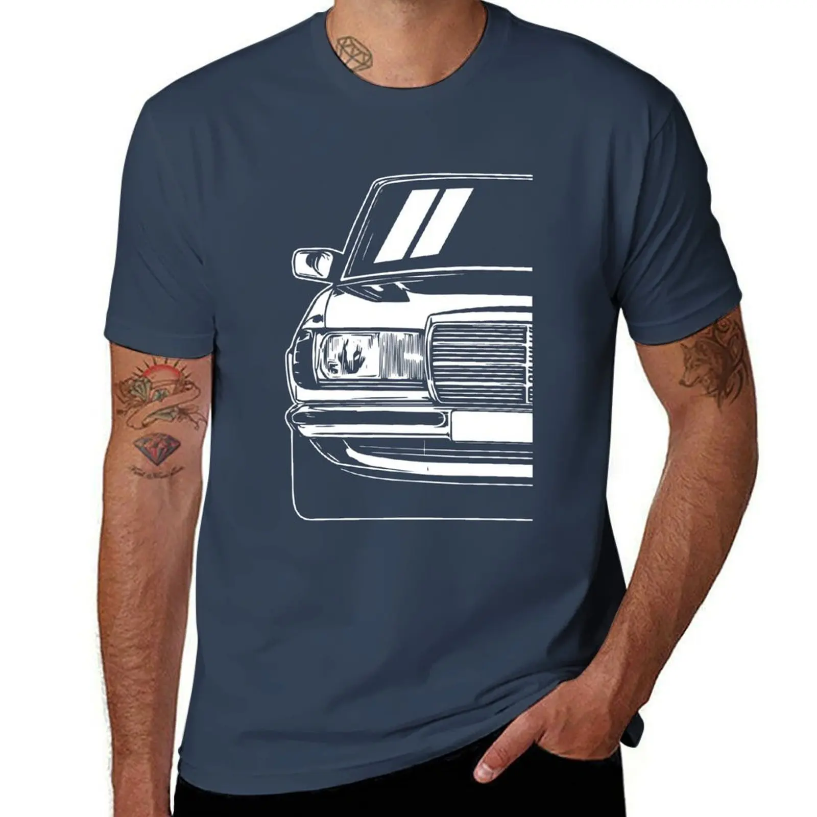 Classic W123 Car T-Shirt Comfortable Basic Crew Neck Tee
Classic W123 Car T-Shirt Comfortable Basic Crew Neck Tee