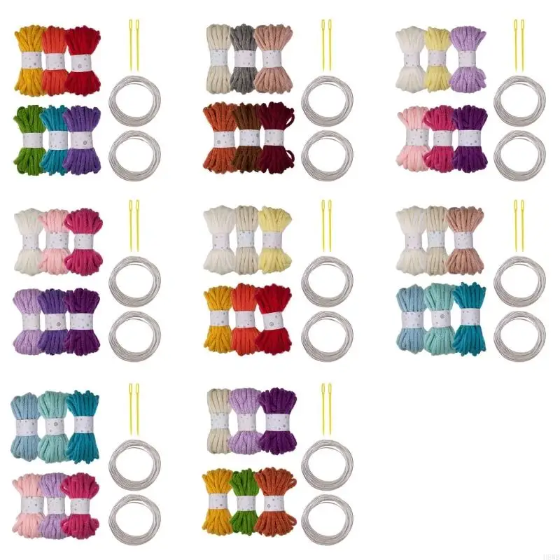 H8WB 6Rolls Of Multicolored Hollow Braided Cord Rope 5.46Yard Long 7mm Wide Polyester Rope For Art Craft And Home Decoration
H8WB 6Rolls Of Multicolored Hollow Braided Cord Rope 5.46Yard Long 7mm Wide Polyester Rope For Art Craft And Home Decoration