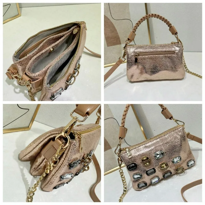 Trendy Rhinestone Fashion Hand-held Versatile Commuter Portable Shoulder Crossbody Women's Bag To Relieve Boredom Simple Leisure
Trendy Rhinestone Fashion Hand-held Versatile Commuter Portable Shoulder Crossbody Women's Bag To Relieve Boredom Simple Leisure