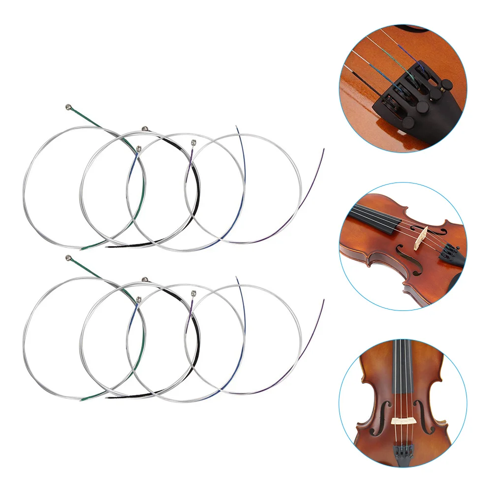 8pcs 4/4 Violin Strings Full Set Nickel-Plated Ball End Replacement For Violin String Accessories Durable Parts Changing Kit
8pcs 4/4 Violin Strings Full Set Nickel-Plated Ball End Replacement For Violin String Accessories Durable Parts Changing Kit