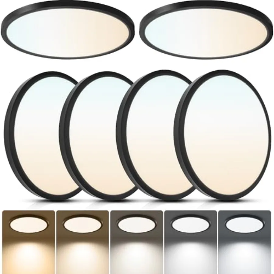 Pack Ultra Thin LED Ceiling Light, W 0LM Dimmable Flush Mount Ceiling Light, 5 CCT 700K-500K Edge-lit Low Profile Lighting Fixt
Pack Ultra Thin LED Ceiling Light, W 0LM Dimmable Flush Mount Ceiling Light, 5 CCT 700K-500K Edge-lit Low Profile Lighting Fixt