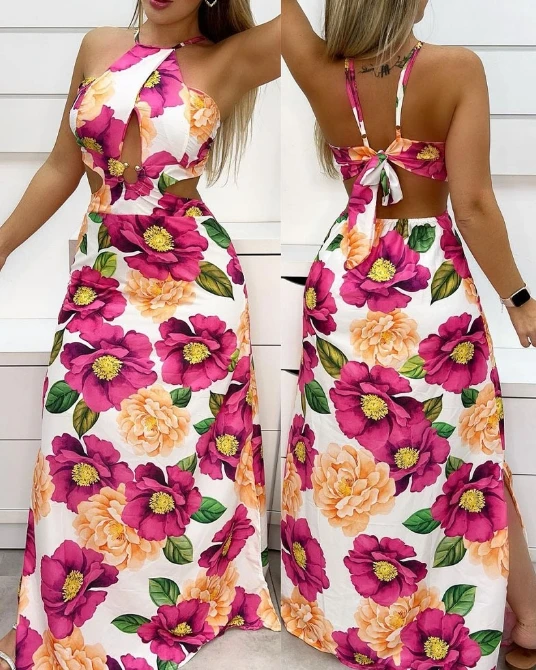 Women's Evening Dress 2025 Hollow Out Plants Flowers Printed Dress Female Clothes Vacation Style Women Fashion A-Line Dresses
Women's Evening Dress 2025 Hollow Out Plants Flowers Printed Dress Female Clothes Vacation Style Women Fashion A-Line Dresses