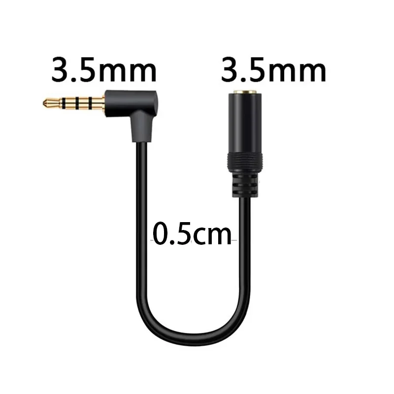 Gold-Plated 90 Degree Elbow Three Pole/Four Level 3.5mm Male To Female Headphone Extension Cable Audio Cable Audio Extension
Gold-Plated 90 Degree Elbow Three Pole/Four Level 3.5mm Male To Female Headphone Extension Cable Audio Cable Audio Extension
