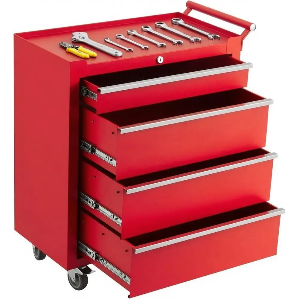 4-Der Tool Chest, Rolling Tool Box with Wheels and Lock System, Portable Storage Rolling Tool Chest or Warehouse, Workshop & Rep
4-Der Tool Chest, Rolling Tool Box with Wheels and Lock System, Portable Storage Rolling Tool Chest or Warehouse, Workshop & Rep